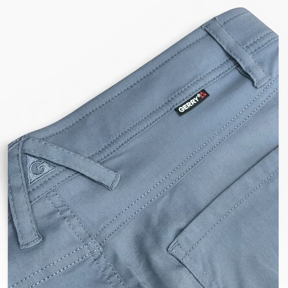 Gerry Men's Blue Tech 5 Pocket Stretch Fabric Comfort Waistband Pant 32X34